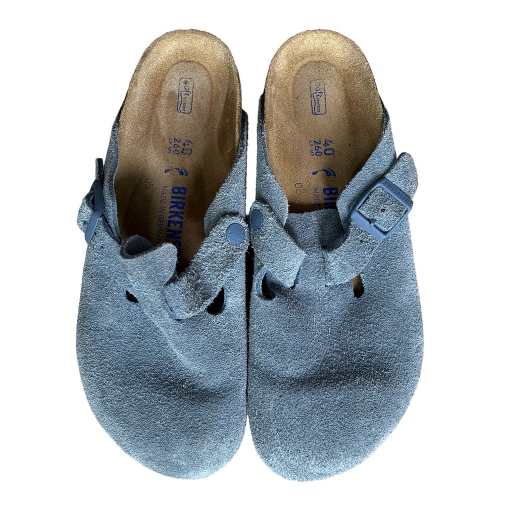 Birkenstock Boston elemental Blue Soft Suede